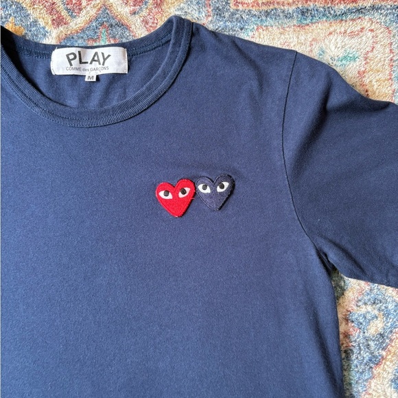 Comme Des Garçons Play Hearts T-shirt Medium - Picture 4 of 5